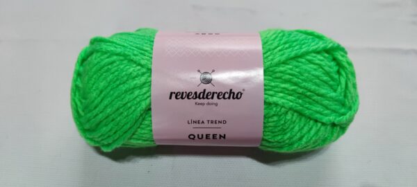 Lana Verde Fluor - Revesderecho -Queen