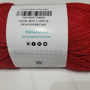 Lana Rojo Italiano- Revesderecho - Colors
