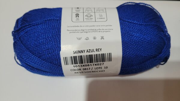 Hilo -Azul Rey - Revesderecho-Skinny