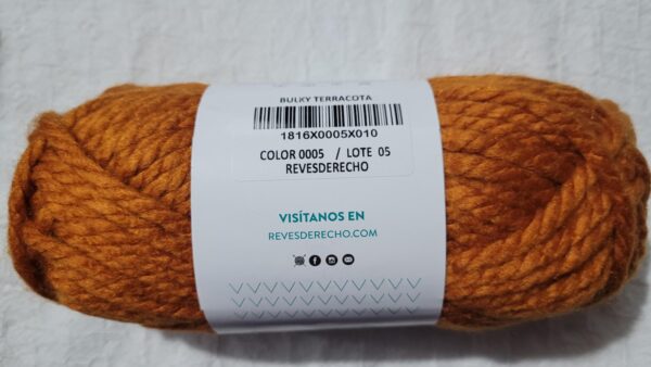 Lana Terracota- Revesderecho- BULKY - Imagen 2
