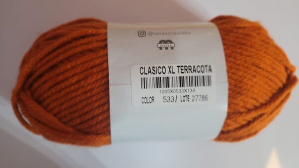 Lana Terracota Orquídea- Clásico XL