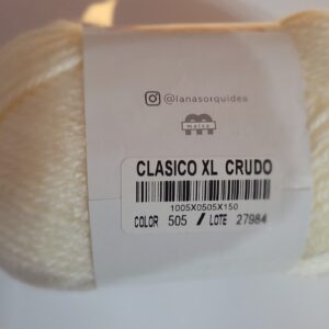 Lana Crudo Orquídea- Clásico XL