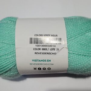 Lana Verde Agua- Revesderecho - Colors