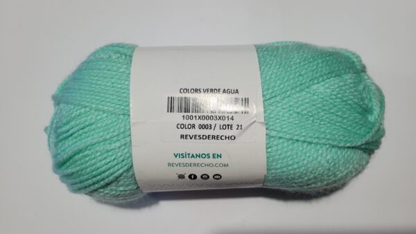 Lana Verde Agua- Revesderecho - Colors