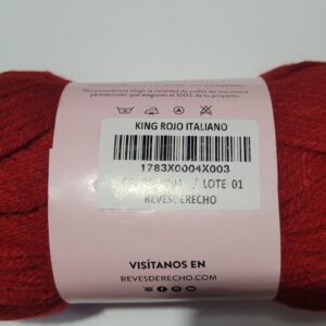 Lana Rojo Italiano - Revesderecho - King