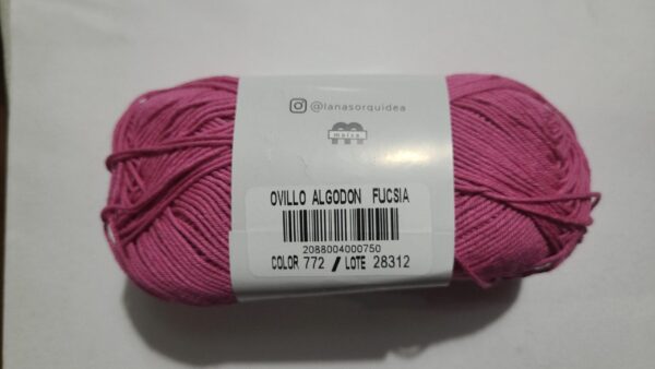 Hilo Algodón fucsia- Orquídea